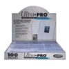 ultra pro silver series 100 pagine 9 spazi anelli per carte pokemon yugioh pages
