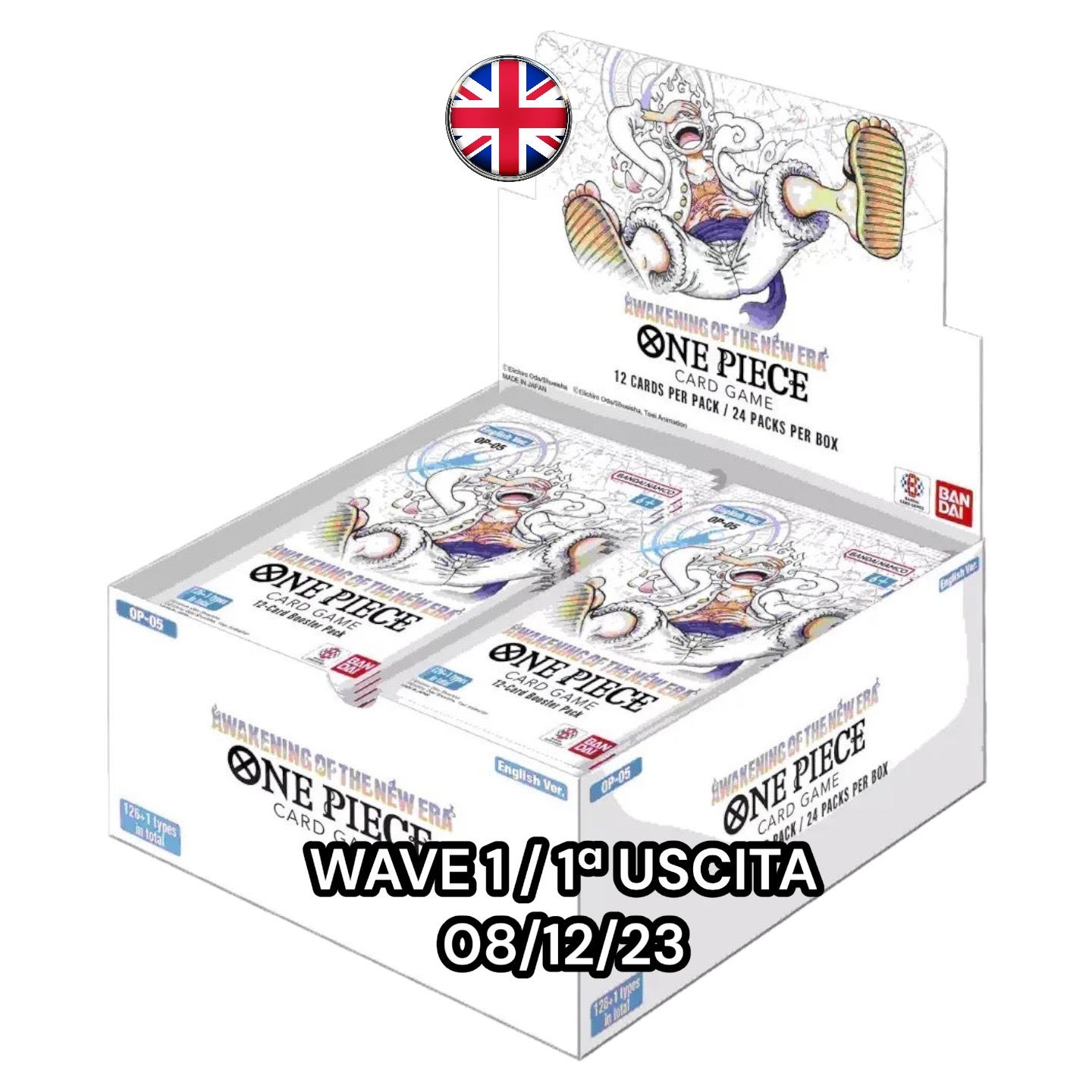 One Piece OP-05 – Awakening of the new era – One Piece Card Game Box OP05  (24 Bustine) ENG wave 1 08/12/24