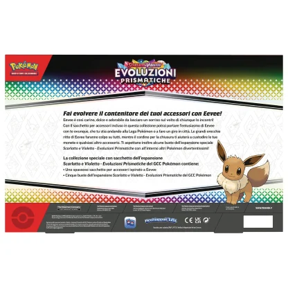 Pokemon collezione speciale con sacchetto eevee Evoluzioni Prismatiche ita - immagine 2