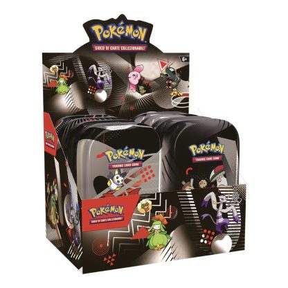 Pokemon Mini Tin da Collezione Luce Nera e Fuoco Bianco ITA