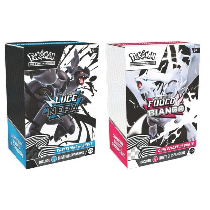 Pokemon x2 Bundle da 6 buste Luce Nera fuoco bianco ITA