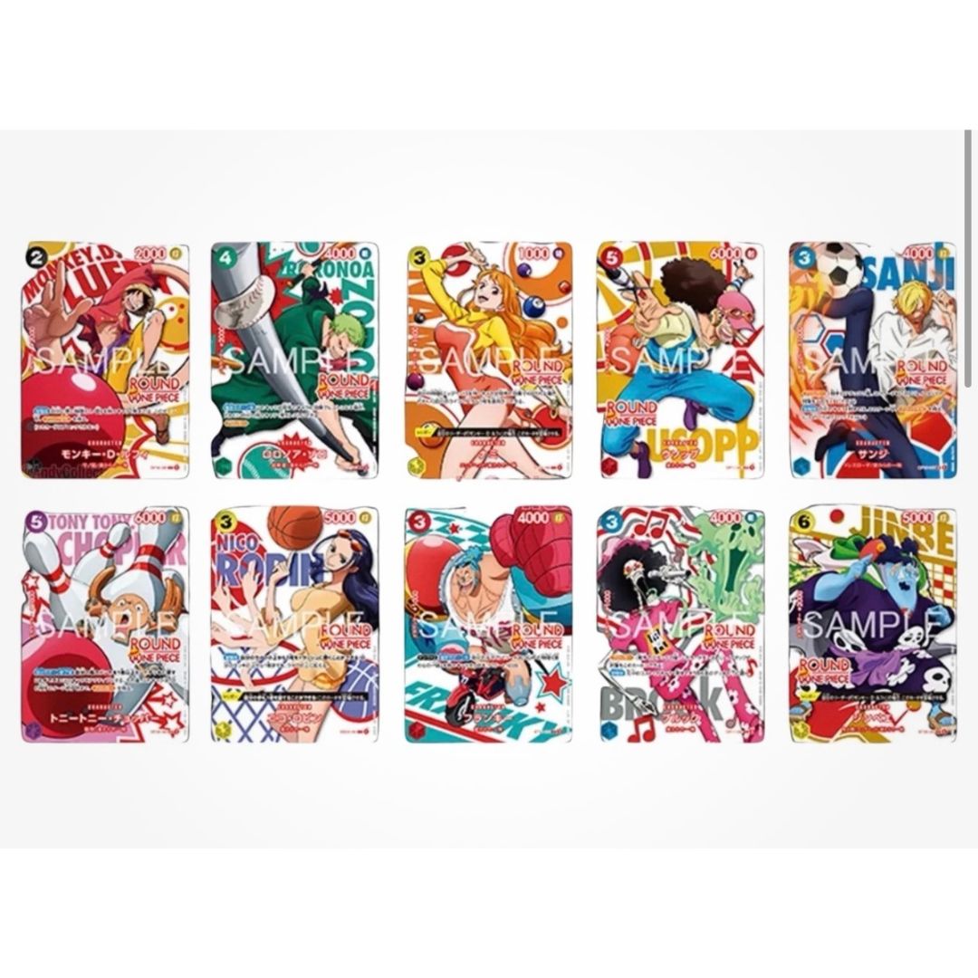 One Piece Card Game × ROUND1 – Set Completo 10 Carte Promo JAP 2026